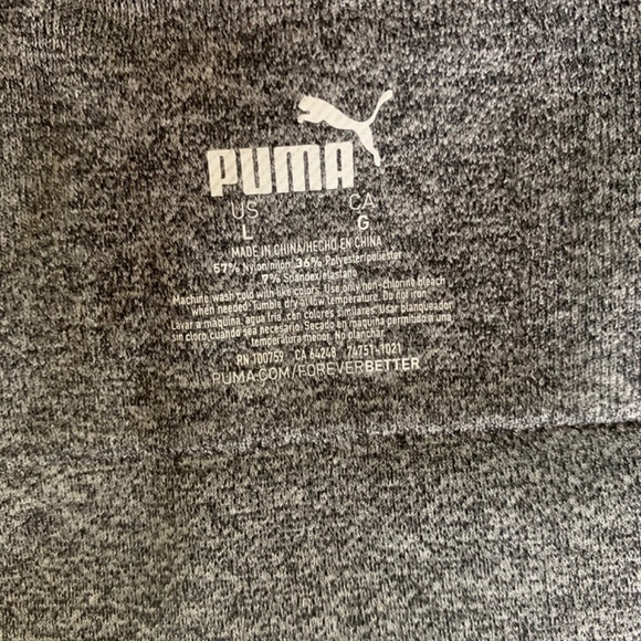 Puma Women's Seamless Sports Bra Removable Cups Grey size Large adjustable strap - Picture 8 of 10